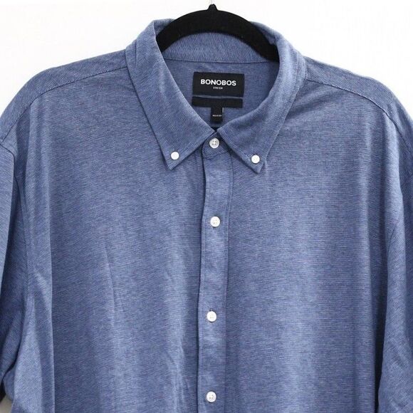 270198 Bonobos Stretch Jersey Everyday Men's Shirt Buttondown Slim Fit M NEW - Picture 2 of 4